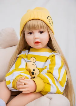 60 см 24 дюйма Reborn Baby Lifelike Girl Doll Мягкая ткань Тело Принцесса Малыш Bebe Reborn Силиконовая кукла Детский подарок на день рождения