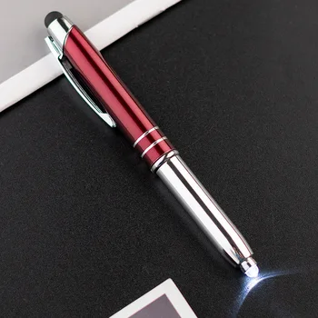 30 шт. ламповая ручка сенсорная шариковая ручка светодиодная лампа многофункциональная ручка три в одном