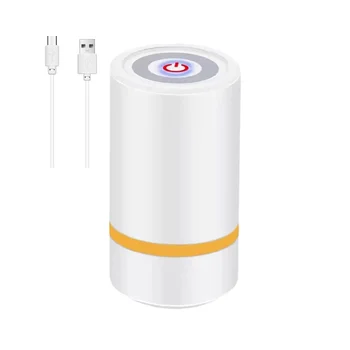 Портативный USB Перезаряжаемый ручной мини-запайщик для запайщиков мини-пакетов Кухня Умный бытовой вакуумный упаковщик для небольших пищевых продуктов с 10 пакетами Белый