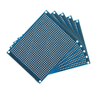5 шт. 7x9 см Двухсторонний прототип печатной платы 7 * 9 см Универсальная печатная плата для Arduino Экспериментальная печатная плата Медная пластина