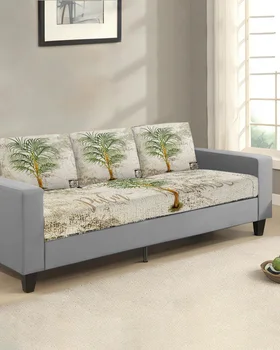  Винтажный тропический пальма пальма диван подушка чехол для подушек сиденья Funiture Protector Диванные чехлы для диванов Антипылевой съемный чехол