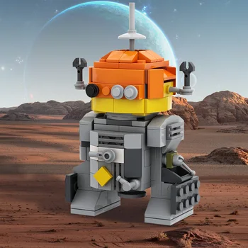 MOC Chopper - Astromech——C1-10P Строительный блок Космический пленочный робот Аэрокосмические кирпичи DIY Развивающие подарки для детских игрушек