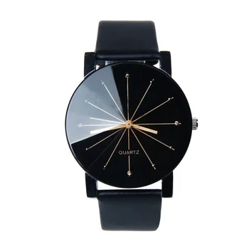 Элегантные кварцевые наручные часы Кожаный ремень пара часы женские часы Montre de couple Простые мужские аналоговые часы женские новые