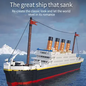 ToylinX Всемирно известный фильм Титаник Корабль Строительные блоки Друзья Лодки Фигурки Кирпичи Развивающие игрушки для детей