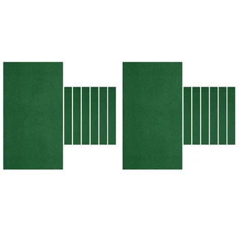  2X Бильярдная ткань, 8-футовая войлочная ткань бильярдного стола для 8-футовых бильярдных столов, протектор для бильярда с 12 полосками ткани, используемая для клубов