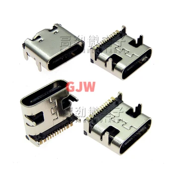 10 шт. USB 3.1 Тип C 16-контактный гнездо SMT Разъем для зарядки Порт для зарядки печатной платы Разъем для пайки