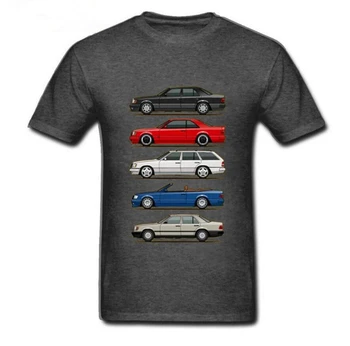 Новинка 2020 года W124 E Class Мужские футболки Топы с круглым воротником Футболка с коротким рукавом О-образный вырез Мужская молодежная футболка для стайлинга автомобиля