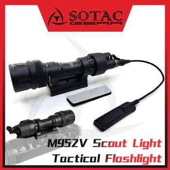 SOTAC GEAR Оружейный фонарик M952V Белый светодиодный наружный тактический стробоскоп Scout Lights с креплением QD с горячей кнопкой