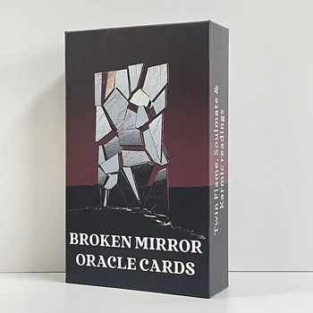 Разбитое зеркало Карты Оракула Колода Таро для начинающих с ключевыми словами Пророчество Гадание Гадание Английская версия
