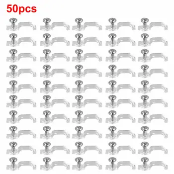 50/100 Монтажные кронштейны Зажим Односторонние фиксирующие зажимы для светодиодной ленты 5050 Легко спрятать себя на виду