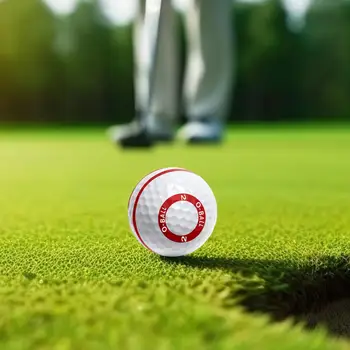  Долговечные мячи для гольфа Изысканный дизайн Тренировочный мяч для гольфа Улучшение свинга Паттинг с выравниванием линии Подарок для любителей гольфа