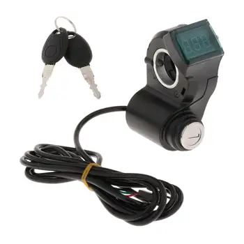  Светодиодный дисплей напряжения батареи электрического велосипеда с дроссельной заслонкой