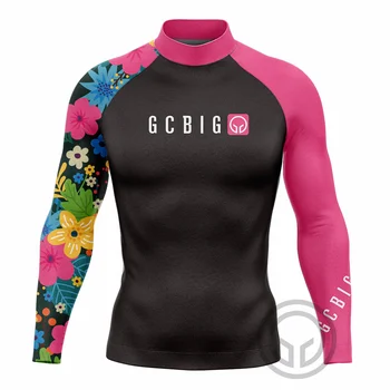 GCBIG Sport Rash Guard Мужские рубашки с длинным рукавом для серфинга Быстросохнущая одежда Keep Warm Camiseta de Natacion Para Hombre Купальная одежда