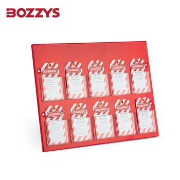 BOZZYS Настенная станция маркировки безопасности для визуализированного управления знаками безопасности Подвесная доска для хранения BD-B51