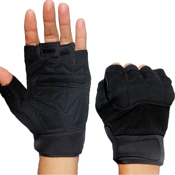 Военные тактические перчатки с половиной пальца Армейские мужские перчатки без пальцев На открытом воздухе Охота Страйкбол Стрельба Велоспорт Рыбалка Бой спецназа