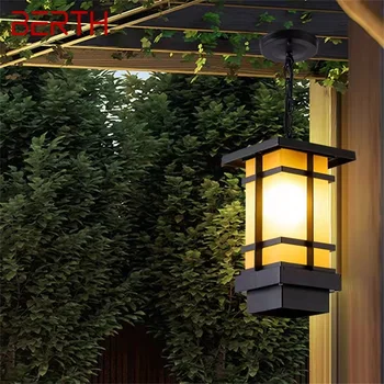 ПРИЧАЛ Классический подвесной светильник Открытый ретро светодиодный светильник Водонепроницаемый для украшения коридора дома