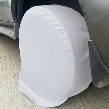 4pcs Крышка для шин Водонепроницаемое покрытие Пыленепроницаемые шины Солнцезащитные козырьки для RV SUV Автомобили Стайлинг