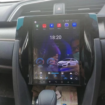 128G Tesla Экран Автомагнитола для Honda CIVIC 2016 - 2022 Android Авто Мультимедийный видеоплеер GPS Навигация DVD Головное устройство Carplay