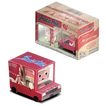 Indomie Mi Goreng Van Car Box Cubee Украшения Складные Симпатичные 3D Бумажные Модели Бумажные Поделки DIY Дети Взрослые Ручной Работы Крафт Игрушки ER-054