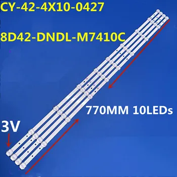 10set Светодиодная полоса подсветки для 43PL51TC-SM 43FLEA99T2SM PTV43SN02Y_BK_CIS NPB12D770103BL041-001H CY-42-4X10-0427 8D42-DNDL-M7410C