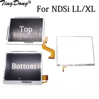  для NDSIXL LL Сменная панель дигитайзера с сенсорным экраном и верхний / нижний нижний ЖК-дисплей для NDSILL XL