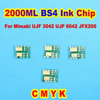 2000 мл BS4 Чернильный чип для принтера BS 4 Одноразовый чип для чернил Chip Ic для Mimaki UJF 3042 UJF 6042 JFX200 Чипы принтера