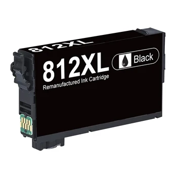 812XL с обновленным чипом Чернильный картридж для чернил Epson 812 T812 XL для использования принтера Workforce Pro WF-7820 WF-7840 WF-7310 EC-C7000