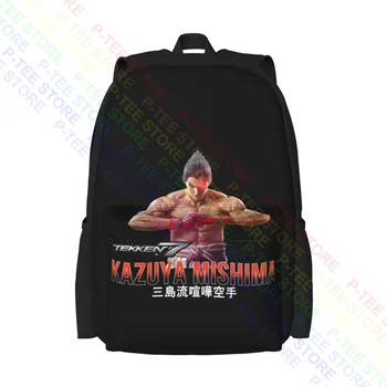Spencers Kazuya Mishima Tekken 7 Рюкзак большой емкости Модная школьная сумка Персонализированный рюкзак для верховой езды