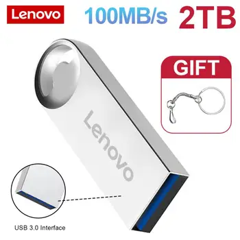 Lenovo USB 3.0 2 ТБ Флэш-накопитель Металлический флэш-диск Высокоскоростной USB-накопитель 128 ГБ USB флешка Бизнес-подарок для ПК Xbox Series S
