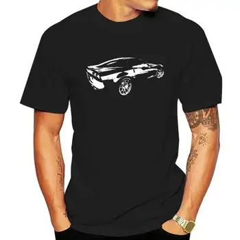 Черно-белая футболка Chevy Corvette