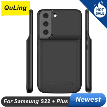 4800 мАч Чехол для зарядного устройства Samsung Galaxy S22 Plus Чехол для аккумулятора Power Bank S22 + чехол для телефона