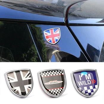 Автомобильная металлическая эмблема значок наклейка украшение для Mini Cooper JCW R53 R55 R56 R60 R61 F54 Clubman F55 F56 F60 Countryman Аксессуары