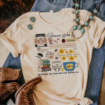 Gilmore Girls футболка женская футболка Y2K женская комическая смешная одежда 2000-х