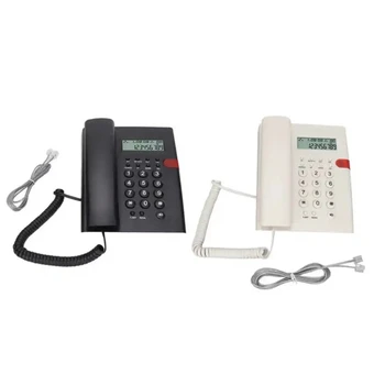 K010A-1 Проводной телефон CallerID Desk Стационарный телефон Прозрачный ЖК-экран Английский Y9RF