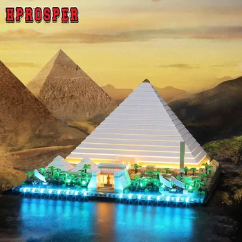 Светодиодный светильник Hprosper 5 В для декоративной лампы 21058 Великой пирамиды с батарейным отсеком (не включает строительные блоки Lego)