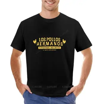 Los Pollos Футболка Блузка Аниме футболка больших размеров футболки Мужская одежда с коротким рукавом мужская футболка с о-образным вырезом