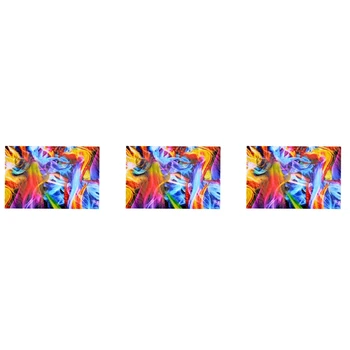 3X Rainbow Flames Гидрографическая пленка Пленка для гидротрансферной печати Гидропогружная пленка 50 см x 100 см