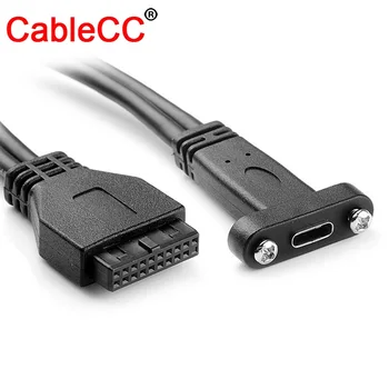 CY CYDZ Однопортовый USB-3.1 тип C Гнездо USB-C на материнскую плату USB 3.0 19-контактный разъемный кабель 40 см