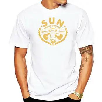 Мужская футболка Sun Records Классическая футболка Футболка с принтом Футболка топ
