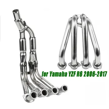 Для Yamaha YZF R6 2006 2007 2008 2009 2010 2011 2012 2013 2014 15 16 2017 Нержавеющая сталь 51 мм Выхлопные трубы Система Коллекторные трубы