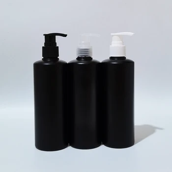 20 шт. 300 мл пустые черные бутылки HDPE Жидкое мыло Насос Контейнер для личной гигиены Пластиковый насос для лосьона Косметические контейнеры