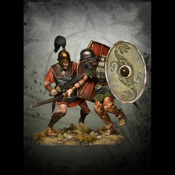 Смоляной солдат 1/32 древний солдат включает в себя 2 человека Модель несобранная неокрашенная фигура Строительный комплект
