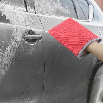  Перчатки для чистки автомойки Перчатки из микрофибры из синели Сильное водопоглощение Безвредные автомобильные рукавицы Безопасные для кожи рукавицы для чистки автомобиля