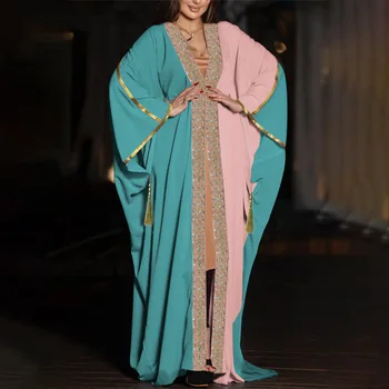 Африканские платья для женщин Dashiki Одежда с лямками Халат Марокаин Роскошный Дубай Кафтан Абая Мусульманский вечер Hollow Out Макси Платье