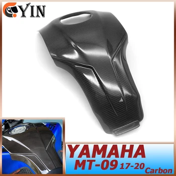  для YAMAHA MT09 mt-09 FZ09 2017 2018 2019 2020 MT-09 17-20 Мотоцикл Углеродное волокно Бак Наклейка Бак Защита Крышка Защита Крышки