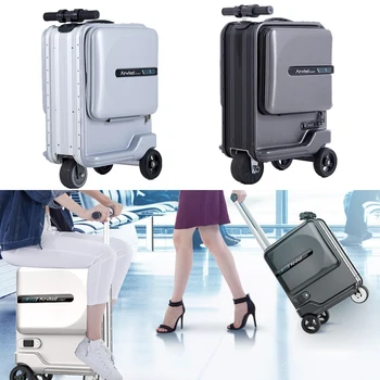  Black Sliver Airwheel Электрический чемодан для путешествий для багажа Сверхлегкий скутер с USB-зарядным устройством TSA Lock SE3mini
