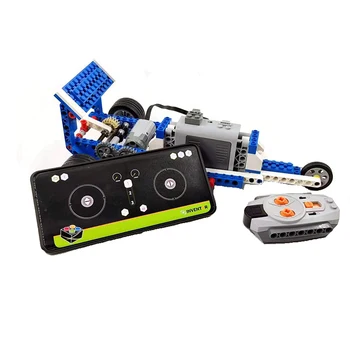 DIY Техническая программа RC APP Автогонка Автомобиль Робот Строительный блок для школы 9686 Wedo Education Дети Moc Brick Toy