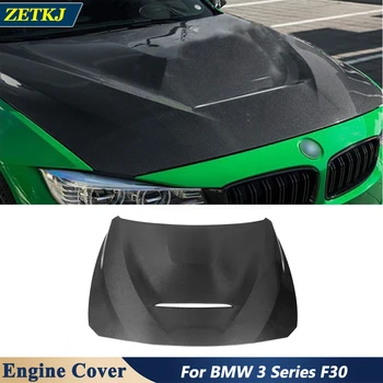 GTS Style Real Carbon Fiber Car Engine Капоты Капоты Внешние запасные части для BMW 3 серии F30 2011-2019 Тюнинг Переоборудование