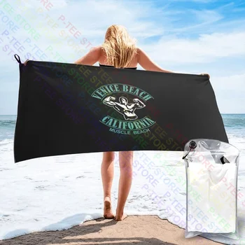 Венис-Бич Масл-Бич Арнольд Шварценеггер Быстросохнущее полотенце Наружное пляжное полотенце для ванной