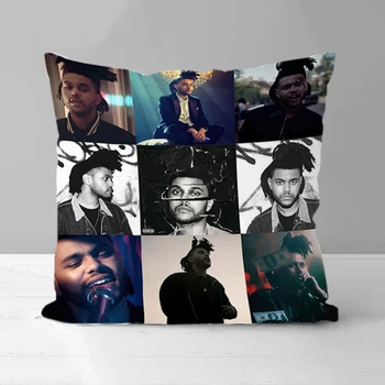 The Weeknd Декоративные наволочки для чехла на диван Двусторонняя печать Спальня Кровать Подушка Украшение Гостиная Короткий плюш